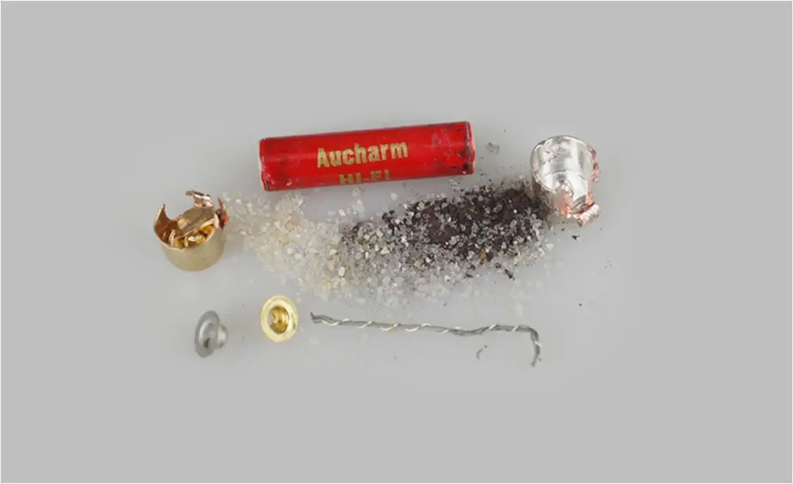 1pcs Aucharm HiFi fever grade single crystal sterling silver nano fuse gold-plated cap audio fuse 5x20mm 6x25mm