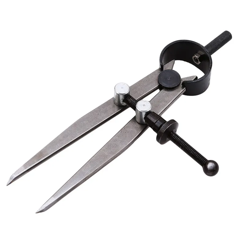 Divider Wheel Compass Leather Stitch Hole Distance Measure Compass Leather Divider Tool Carbon Steel Scriber-1