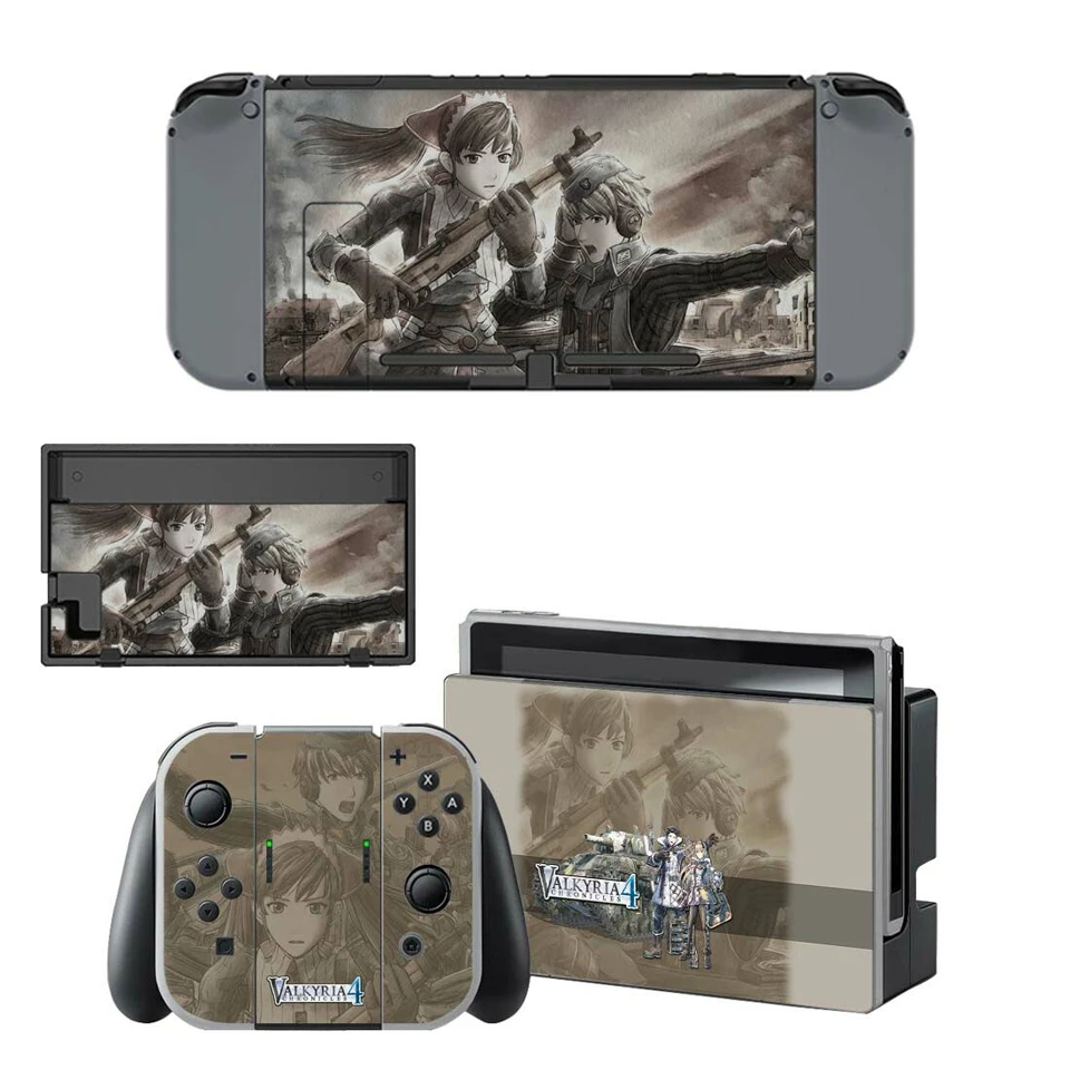 Valkyria Chronicles kingd переключатель кожи наклейки Набор для коммутатор NS консоли, контроллер Joy-Con, док-станция