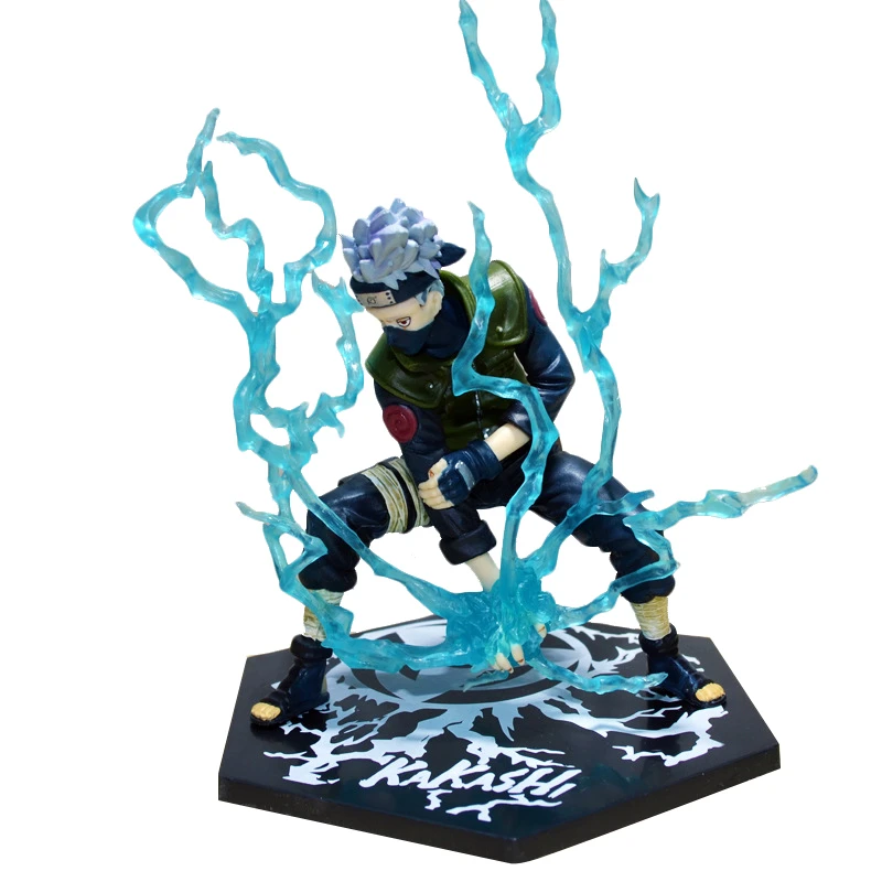Наруто Shippuden Hatake Kakashi фигурку аниме модель 15 см ПВХ молния Трансмиссия Статуя