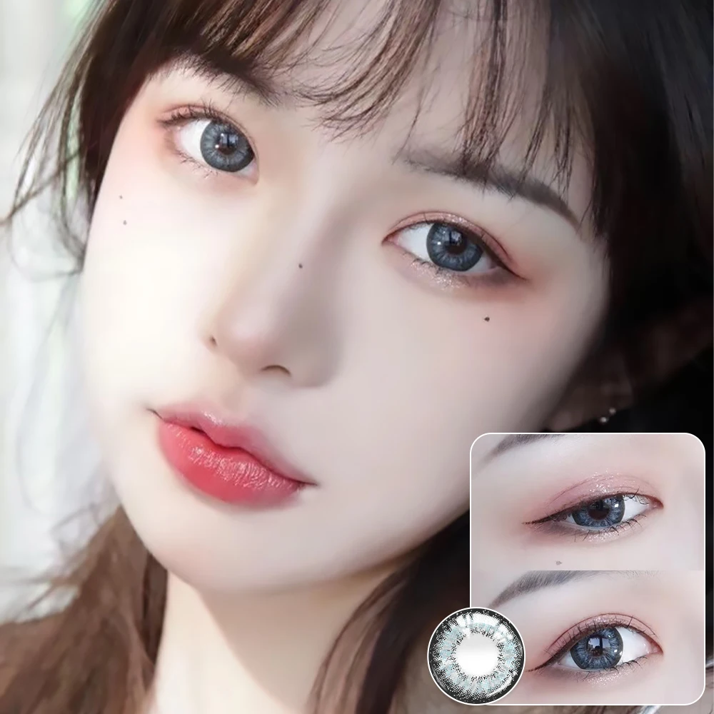 OVOLOOK 2pcs/пара 4 тон Цвет ed цветные контактные линзы для глаз 0 800 градусов год