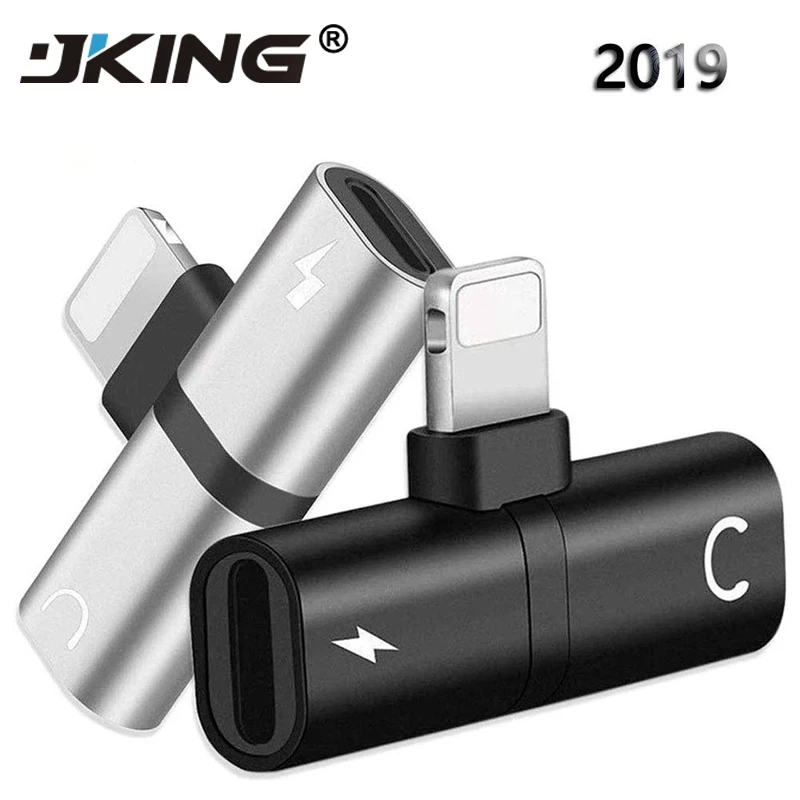 

For iPhone X 10 7 8 Plus Audio Charging Dual Adapter Splitter Cable For Lightning Jack to Earphone AUX Cable Connector Converter