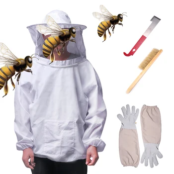

2019 Hot Keeping Beekeeper Equipment Professional Beekeeping Protective Jacket Suit Bee Insect Feeding Supplies