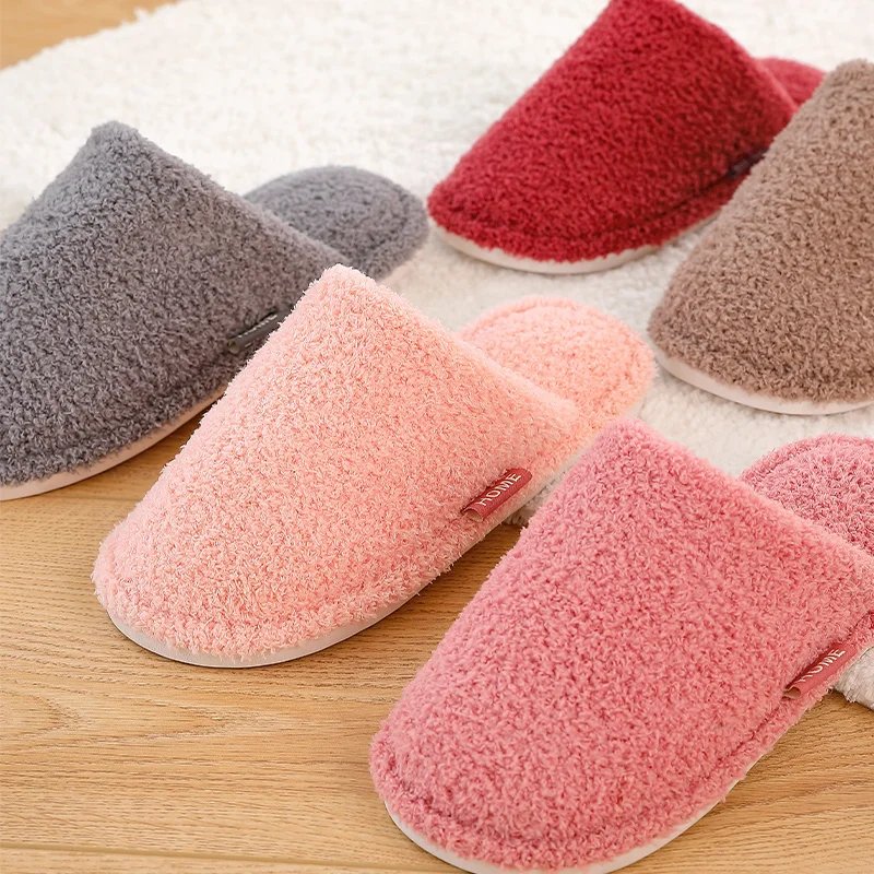 ASIFN Men Slippers Indoor Autumn Winter Suede Soft Bottom Warm Home Female Slipper Couple Thick Bottom Chinelo Masculino