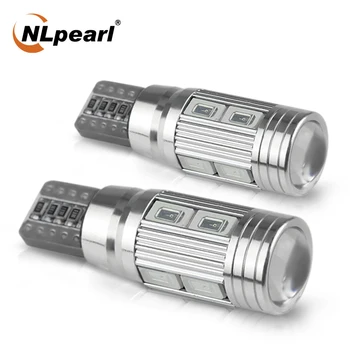 

NLpearl 2x 12V Signal Light T10 LED W5W Bulb Super Bright 5630SMD 5w5 Led Canbus Car Interior Lights Clearance Reversing Lamp