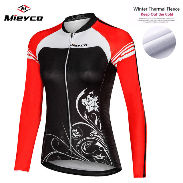Thermal Fleece Cycling Jersey Long Sleeve 2019 Bike Shirt Reflective maillot ciclismo Downhill Cycling Shirt MTB Jersey