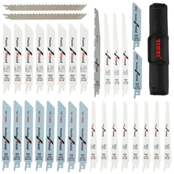 10/32PCS Jig Saw Blades Reciprocating Saw Blade Wood Metal Cutting Saw Blades Reciprocating Saw Blade Set Power Tool Accessories