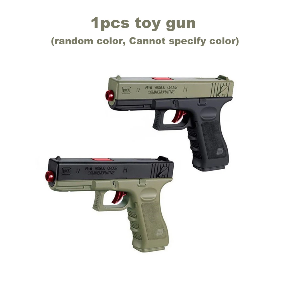 2 шт пластиковый пистолет Glock M1911 с водяным пулем, оружие, игрушка для детей, для мальчиков, винтовка, пистолет, пейнтбол, уличные игрушки, пистолет для стрельбы, детский подарок - Цвет: 1pcs glock
