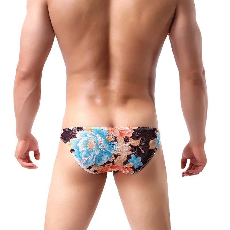 

Mens Seamless Sexy Briefs Printed Ultra-thin Underpants Man Cueca Masculina U Pouch Male Panties Men Briefs Gay Underwear Ropa