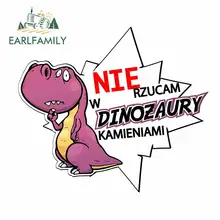 EARLFAMILY 13cm x 11.4cm dla Nie Dinozaury dinozaur naklejki samochodowe odporne na zarysowania lodówka szyby okluzja Scratch Decal