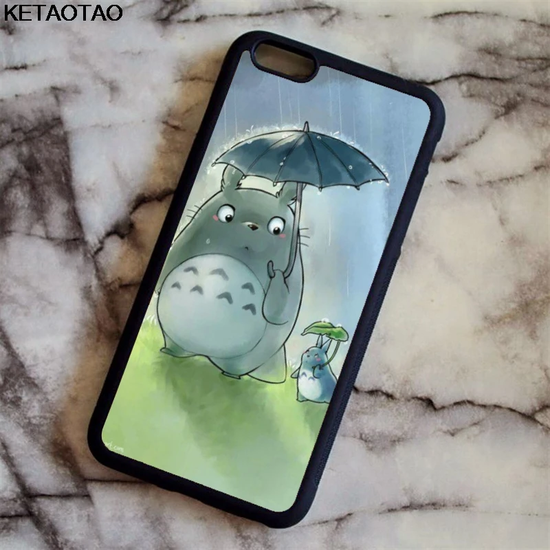 KETAOTAO Studio Ghibli унесенный призраками Тоторо чехол для телефона s для iPhone 4 5S 6S 7 8 Plus X XS XR 11 Pro Чехол Мягкий ТПУ резиновый силиконовый - Цвет: Оранжевый