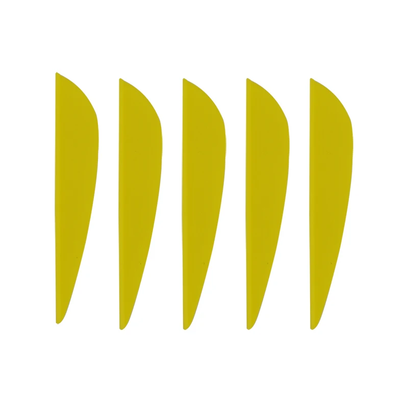 Yellow 50 шт., для стрельбы из лука, 2,5 дюймов, резиновая стрела, стрелы, Флетчинг, лопасти, сделай сам, углеродный алюминий, стекловолокно, стрелы, Охотничьи аксессуары - Цвет: Yellow