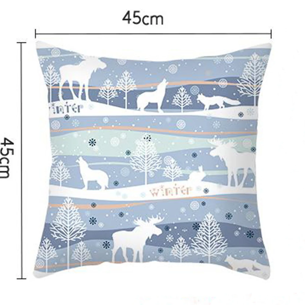 1 шт., 45x45 см, хлопок, лен, Merry Christmas, чехол, подушка, Рождественский Декор для дома, счастливый год, Декор, Рождественский подарок