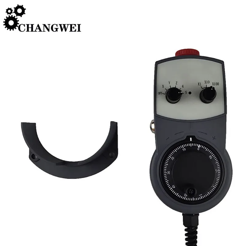 CNC Handwheel CNC 4/5/6-axis MPG Pendant Handwheel Manual Pulse Generator with Emergency Stop For SIEMENS MITSUBISHI FANUC System