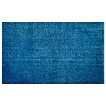

Handmade Blue Vintage Overdyed Turkish Area Rug 180x297 Cm-5'11''X9'9''