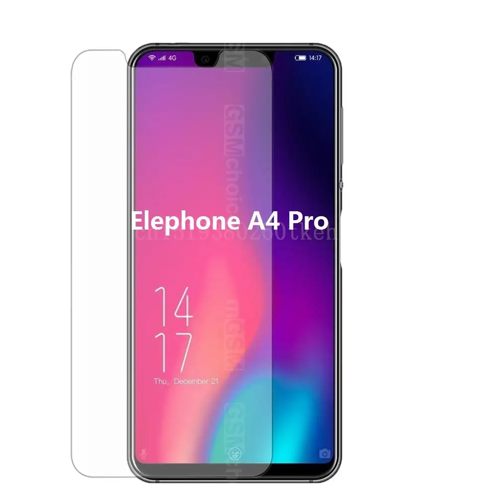 Закаленное стекло для Elephone A5 A4 Защитная пленка экрана телефона защитный чехол Lite