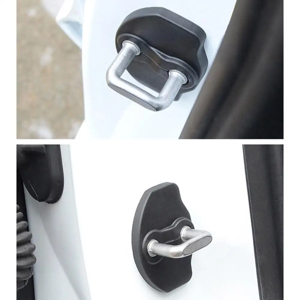 Door Lock Latches Protective Covers Door Rustproof Stopper Covers For Tesla Model 3 Door Lock Cover Stopper Protection Cover