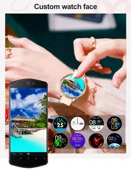 

RUNDOING MK20 Smart Watch 2020 Full Touch Screen Women Smartwatch For Girls Compatible With Android And IOS MK20 Smart Bracelet