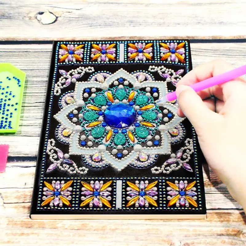 50 Pages Diamond Painting Notebook DIY Special Shaped Embroidery Cross Stitch A5 Diary Book Craft 50 Pages Diamond Painting Notebook DIY Special Shaped Embroidery Cross Stitch A5 Diary Book Craft