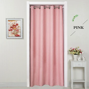 

Custom Made Solid Cloth Blackout Door Curtains Living Room Bedroom Toilet Partition Curtains For Restaurant kitchen ANC-001