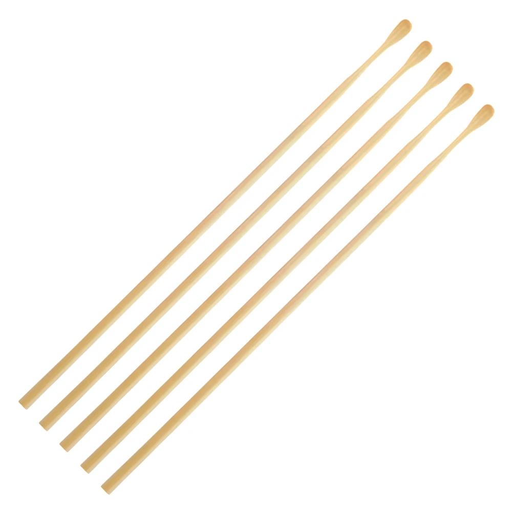 5pcs Wooden Ear Pick Household Bamboo Cleaning Ear Spoon Cleaner
