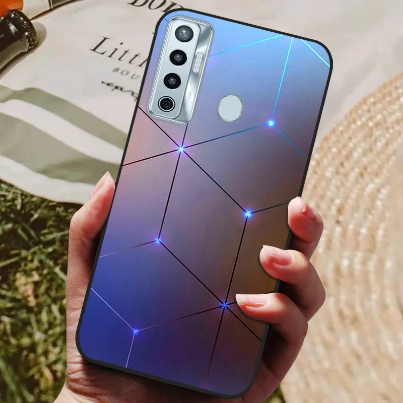 Marble Wolf Bumper Soft TPU Silicone Phone Case Cover