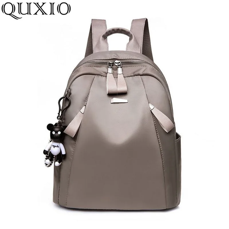 

2021 New Waterproof Women Backpack With Pendant Oxford Cloth Female College Student Bag Travel Casual Backpack ZY91B