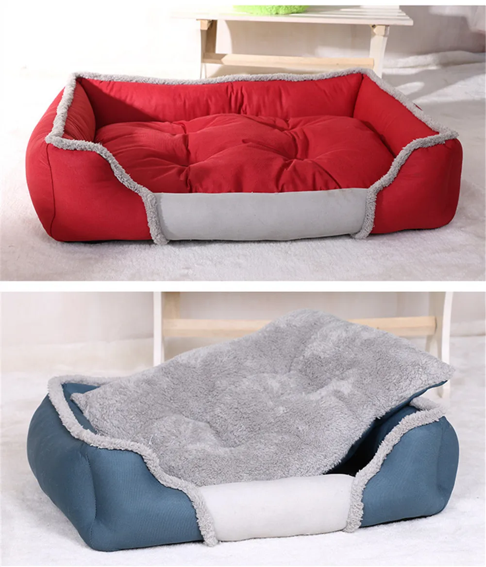 Luxury Kennel Dog House Warm Big Size Pet Dog Bed Mat Sofa Cat Bed for Large Labrador Husky Satsuma Small Teddy Chihuahua