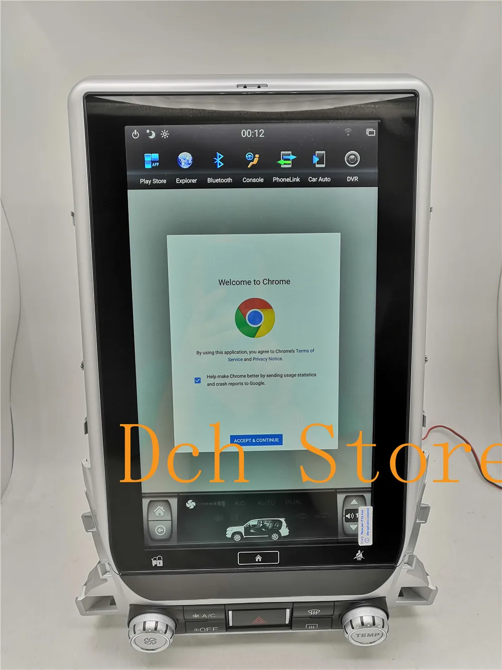 Discount 13.6 inch Vertical tesla style Android 8.1 Car DVD GPS Navigation for TOYOTA LAND CRUISER LC200 2016 2017 2018 radio px6 carplay 23