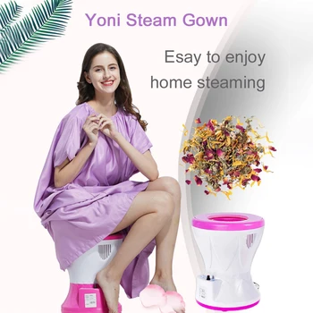 

Loose Short Sleeve Drawstring Foldable Sauna Home Comfortable Full Body Covering Portable Women Steam Gown Bath Robe Soft
