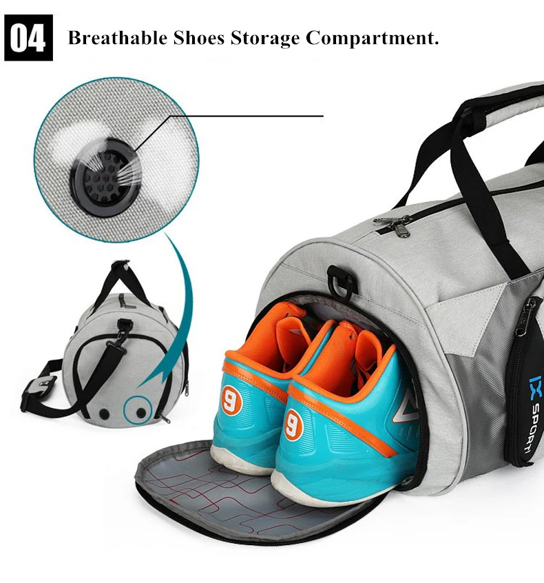Waterproof Sport Bags Men Large Gym Bag Women Yoga Fitness Bag Outdoor Travel Luggage Hand Bag with Shoe Compartment 2019 (6)