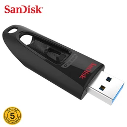 SanDisk – clé USB 3.0 Ultra, support à mémoire de 128 go, 64 go, 32 go, 256 go, OTG, haute vitesse, lecteur Flash 