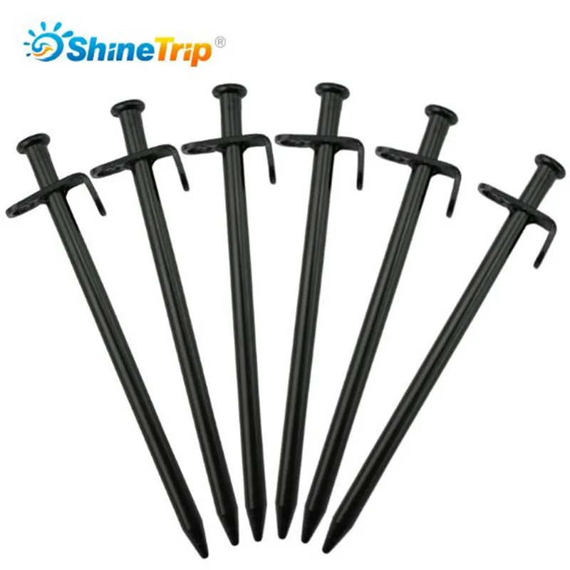 Колья для палатки(4 шт.) Shinetrip 20/30 см высокопрочного пляжные колья для палатки Сталь открытый колышки для палатки Аксессуары для палаток
