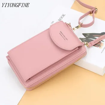 

YIYONGFINE Women Wallet 2020 Handbag Purse Ladies Cell Phone Wallet Long Wristlet Wallets Clutch Messenger Shoulder Straps Bag