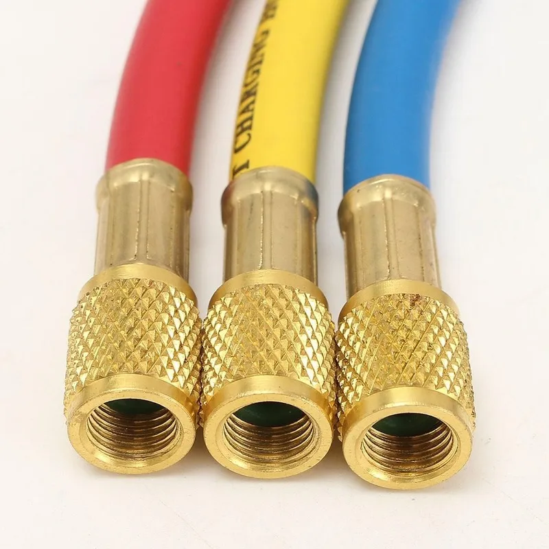 Car AC Charging Hoses Tube for R410a R134a R22 Air Conditioning Refrigerant Tube 1/4Inch SAE 600 PSI Charging Hoses hose connectors