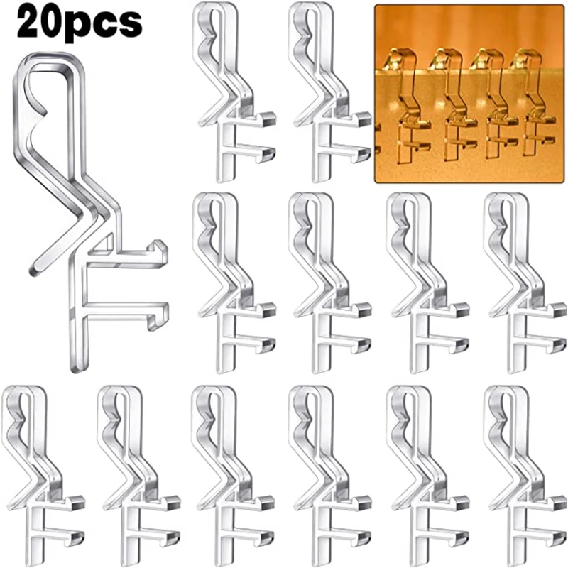 Hidden Valance Clips Clear Plastic for Horizontal Blind (20 1.85 Inch) | Дом и сад