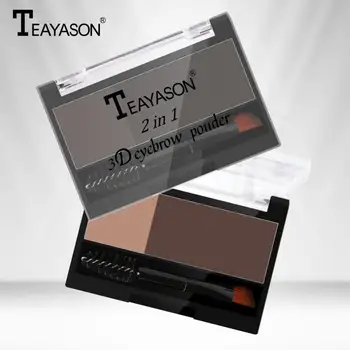 

Eyebrow Enhancers Two-color Eyebrow Powder With Eyebrow Brush Natural Lasting Eyes high-quality Eyebrow Powder