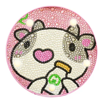 

Diy Cattle Model Led Light Full Drill Diamond Painting Home Bedroom Night Lamp For Children Gift