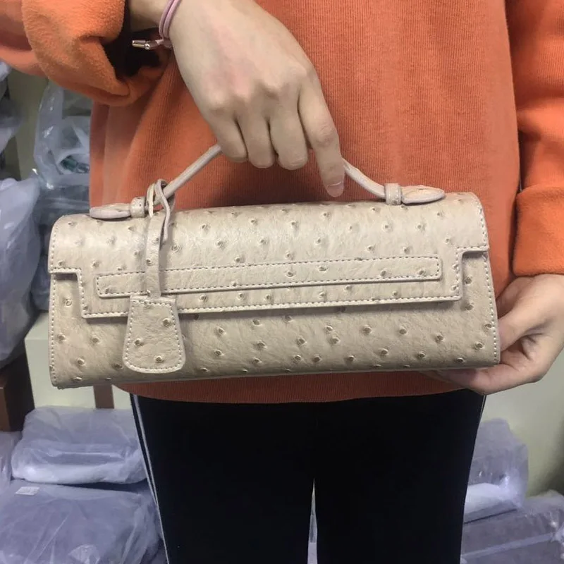 Ostrich Women Clutch Bag Python Handbags Ladies Tote Bag Fashion Tote Purse Female Messenger Shoulder shoulder bag ladies handbag