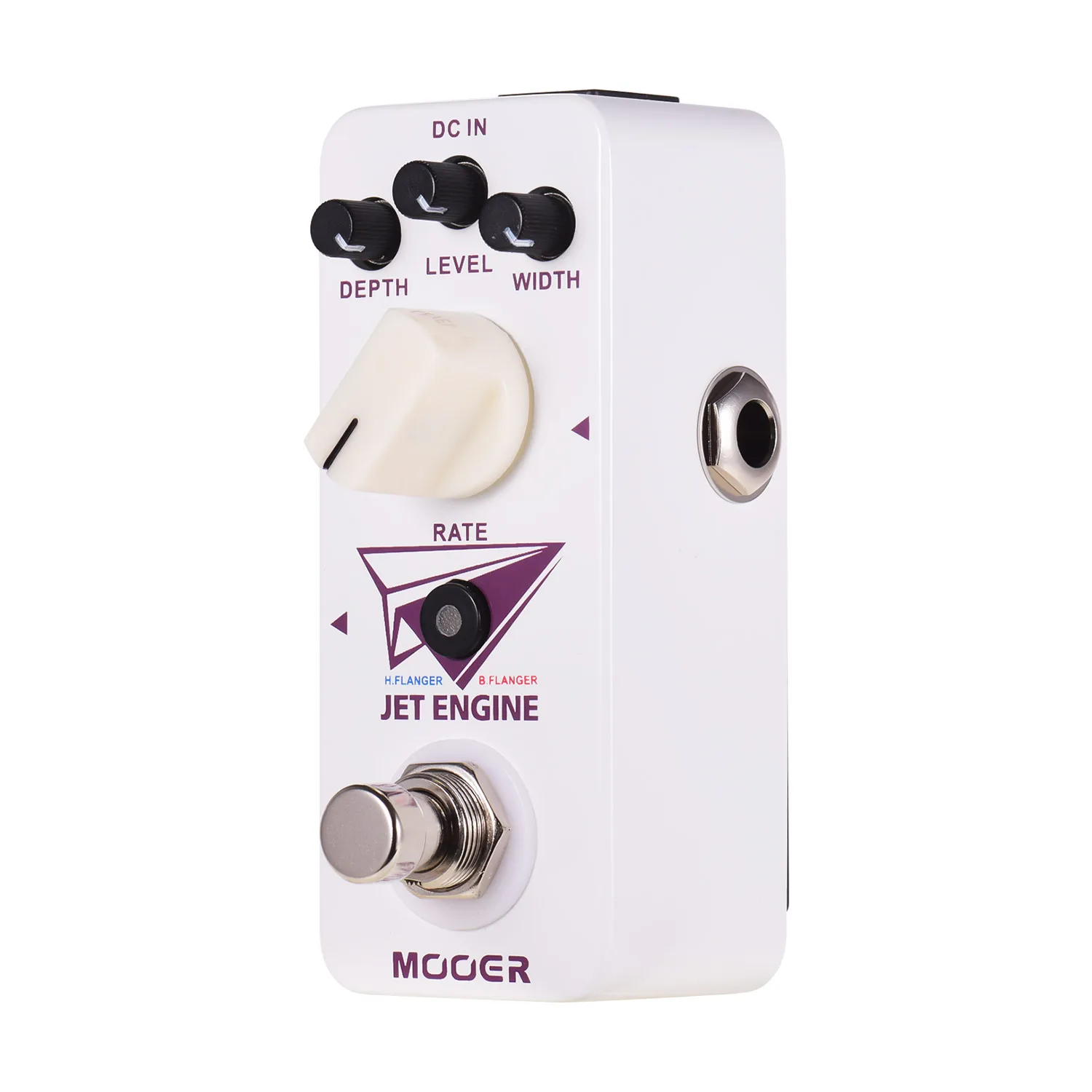 Mooer Jet Engine Белый Цифровой мультичастотный Flanger педаль эффектов для электрогитары