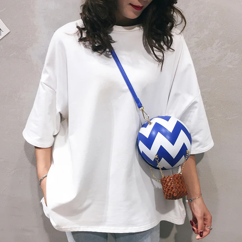 Индивидуальная круглая Милая дизайнерская сумка через плечо с воздушным шаром