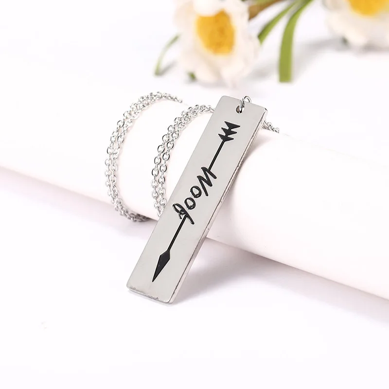 forever pendant 2 Моя форма Выгравированные Meow wof Dance Tag ожерелье из нержавеющей стали имя ожерелье - Окраска металла: forever pendant 2
