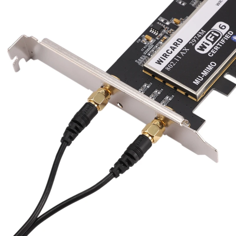 WIRCARD для настольных ПК Intel AX200 WR-9200 2974M 2,4G/5G BT5.0 PCI-E беспроводная карта+ 2 шт 6DBi антенна двухдиапазонная сетевая карта