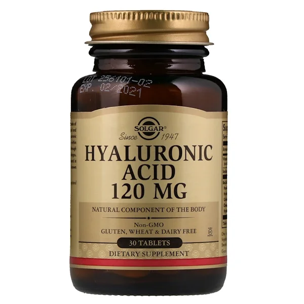 Solgar Hialuronsav 120 Mg 30 Tabletta Biocell Kollagén Ii Kondroitin -Szulfát Hialuronsav C -Vitamin C -Vitamin