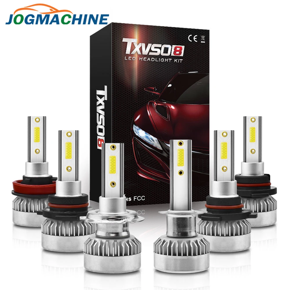H7 2X H7 H1 H8 H9 H11 9005 9006 9012 Автомобильный светодиодный задний фонарь COB лампы 6000K 20000LM 110 Вт авто светодиодный фары для автомобиля для укладки волос