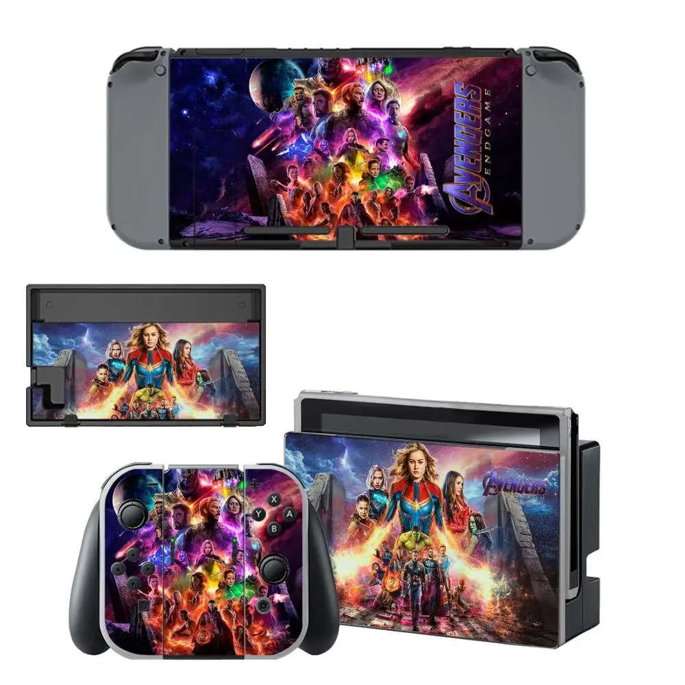 Виниловая наклейка с переключателем в стиле Мстителей для Nintendo doswitch NS Console Joy-con контроллер Dock Sitckers