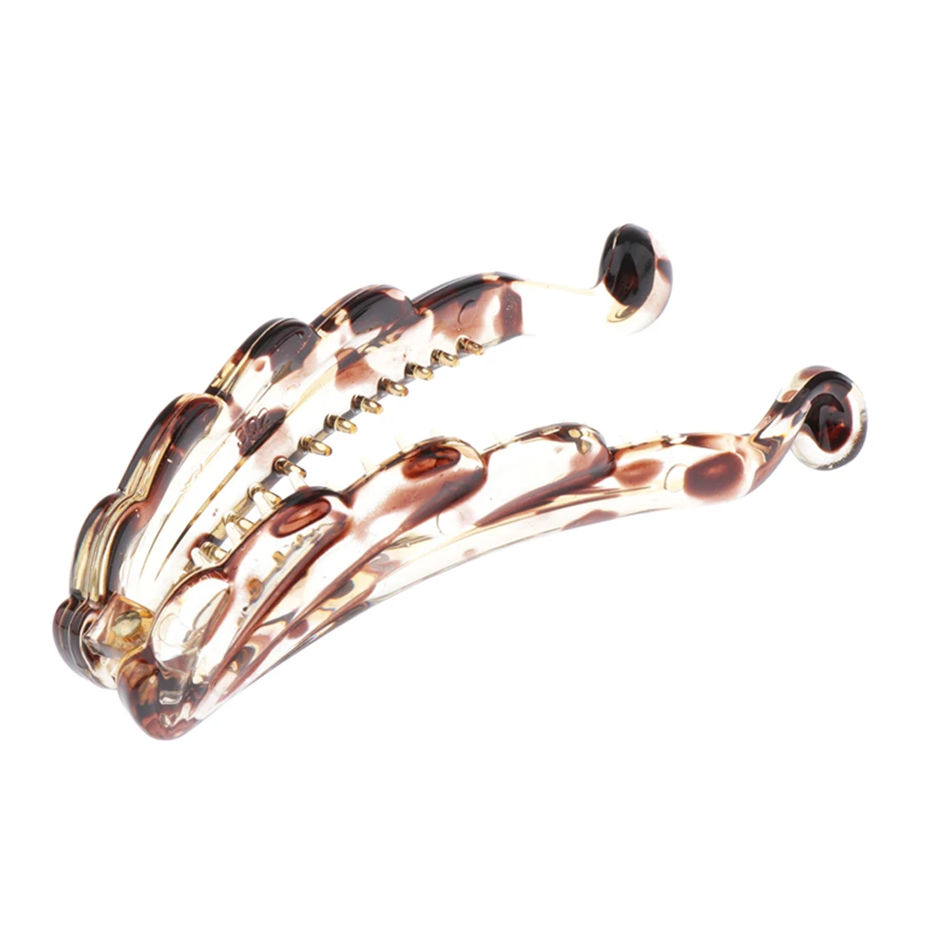 Large Banana Hair Clips, Vintage Dotted Resin Hair Grip Combs, Hair Accessories for Women and Girls - Various Colors