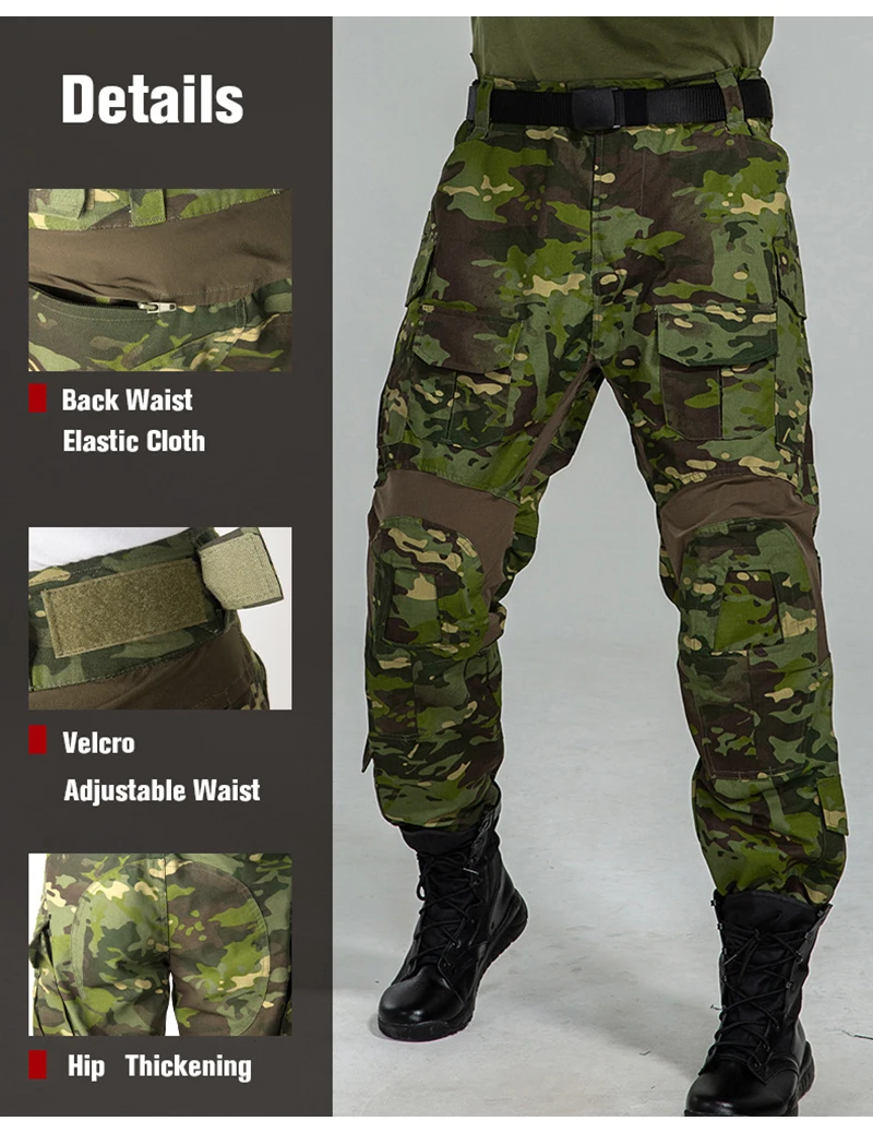 ReFire Gear Camouflage Tactical Pants Autumn Soldiers Combat Airsoft Army Military Pants Elastic Cargo Casual Pant Work Trousers cargo pants