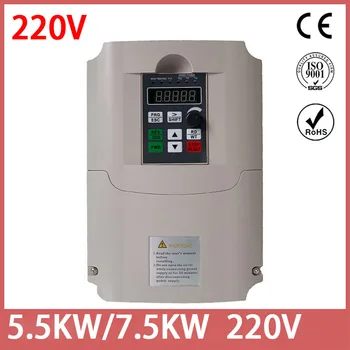 

VFD Inverter VFD 5.5KW / 7.5KW frequency inverter ZW-CT1 3P 220V Output Frequency Converter VFD Variable Frequency Drive