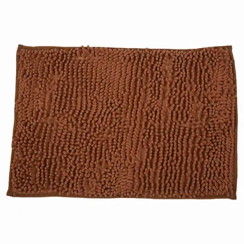 

CSS Soft Shaggy Non Slip Absorbent Bath Mat Bathroom Shower Rugs Carpet 15.8" * 24" (Brown)
